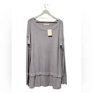 We the Free Oversized Waffle Knit Long Sleeve Top – Medium
